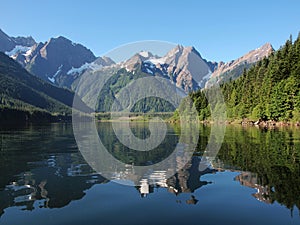 View  of Mount Cheam and the Cascades from Jones lake