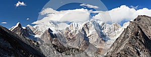 View of mount Cho Oyu, Nepal Himalayas mountains