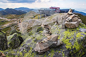 Pohľad z Chopku v Národnom parku Nízke Tatry