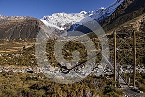 View of Mount Cook, Southern Alps, Aoraki National park,New Zealand