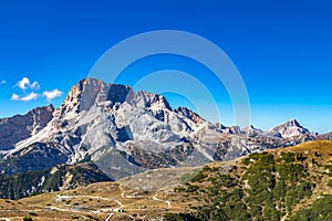 View on Mount Croda Rossa, Dolomites