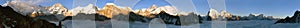 View of Mount Everest, Lhotse, Makalu and Cho Oyu