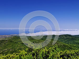 View from Mount of Garajonay on Gomera