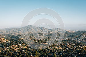 View from Mount Helix, in La Mesa, near San Diego, California