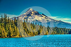 View of Mount Hood from Lost Lake Resort