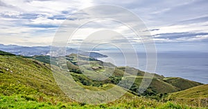 View from Mount Jaizkibel in Guipuzcoa, Spain