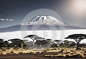 A view of Mount Kilimanjaro in Africa