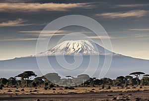 A view of Mount Kilimanjaro in Africa