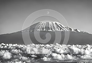 A view of Mount Kilimanjaro in Africa