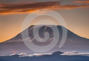 A view of Mount Kilimanjaro in Africa