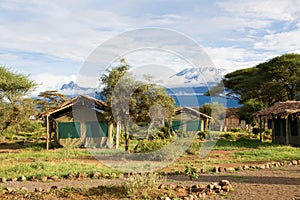 View at Mount Kilimanjaro from Campsite