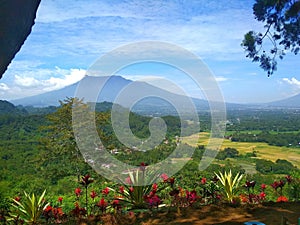 View of Mount Marapi,West Sumatra