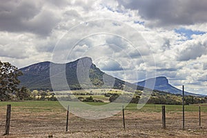 The view of Mount and Mount Abrupt at Dunkeld in Southern Grampians in Victoria, Australia.