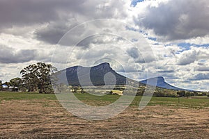 The view of Mount and Mount Abrupt at Dunkeld in Southern Grampians in Victoria, Australia.