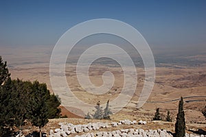 View from the Mount Nebo, Jordan, Middle East