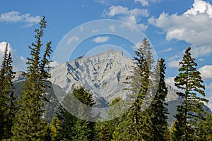 View of Mount Norquay from Banff