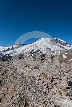 Mount Rainier and Blue Sky from Burroughs Mountain photo