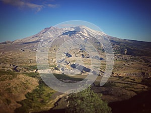 View of Mount Saint Helens in Washington State