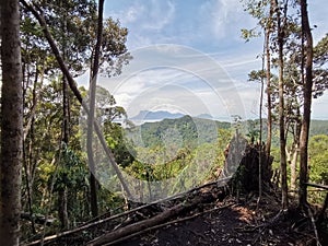 View Mount santubong from Mount kelambu lang