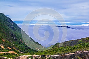 View from Mount Sibayak, Indonesia