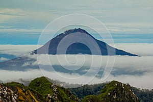 View from Mount Sibayak, Indonesia