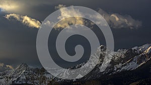 View of Mount Sneffels and San Juan Mountains outside Ridgway,