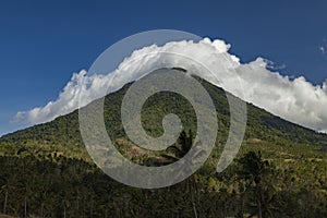 Mount Tangkoko stratovolcano and rainforest, Indonesia photo