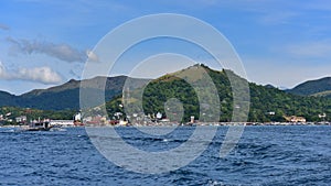 View of Mount Tapyas from the sea in Coron in Philippines