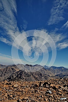 View from Mount Toubkal