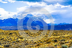 View of Mountain and the field