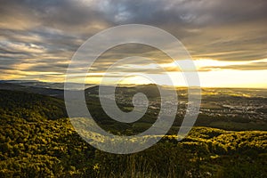 View from the mountain Gempen