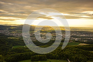 View from the mountain Gempen