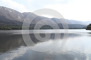 View of mountain lack,mountain water.