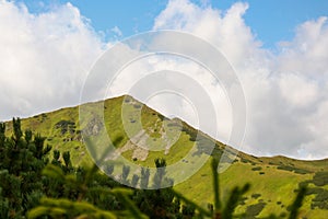 view of the mountain landscape, Tatra National park, Poland. High Tatras, Carpathian