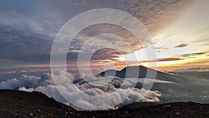 View at mountain marapi