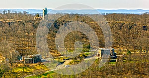 View of a mountain near downtown Paterson, New Jersey