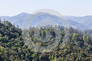 View from Mountain, Pha Daeng National Park in Chiangmai Thailand