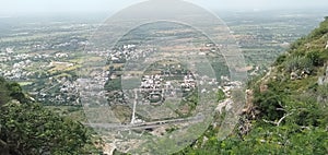 View from mountain in rajsthan