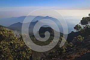 a view of a mountain range