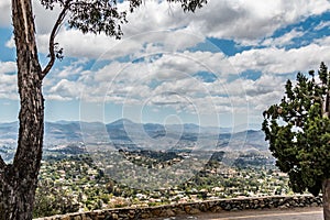 View of Mountain Range in San Diego From Mt. Helix