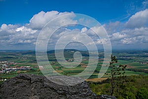 View from the mountain Staffelberg to cloister Banz