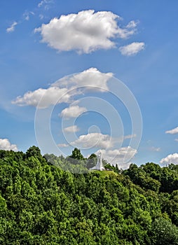 View of the mountain three crosses, Vilnius, Lithuania