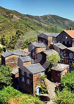 View of the mountain village of Piodao photo