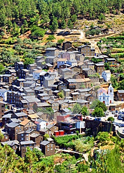 View of the mountain village of Piodao