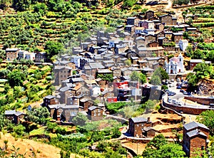 View of the mountain village of Piodao photo