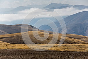 View of the mountains in Armenia