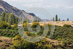 View of the mountains in Armenia