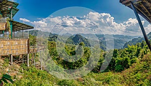 View of Mountains from Ban Jabo Village in Northern Thailand