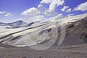 View on mountains from big caucasian ridge