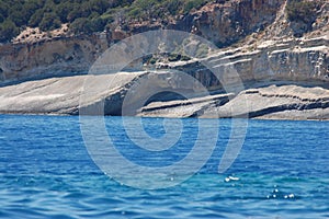 view of the mountains in the black sea summer sun vacation